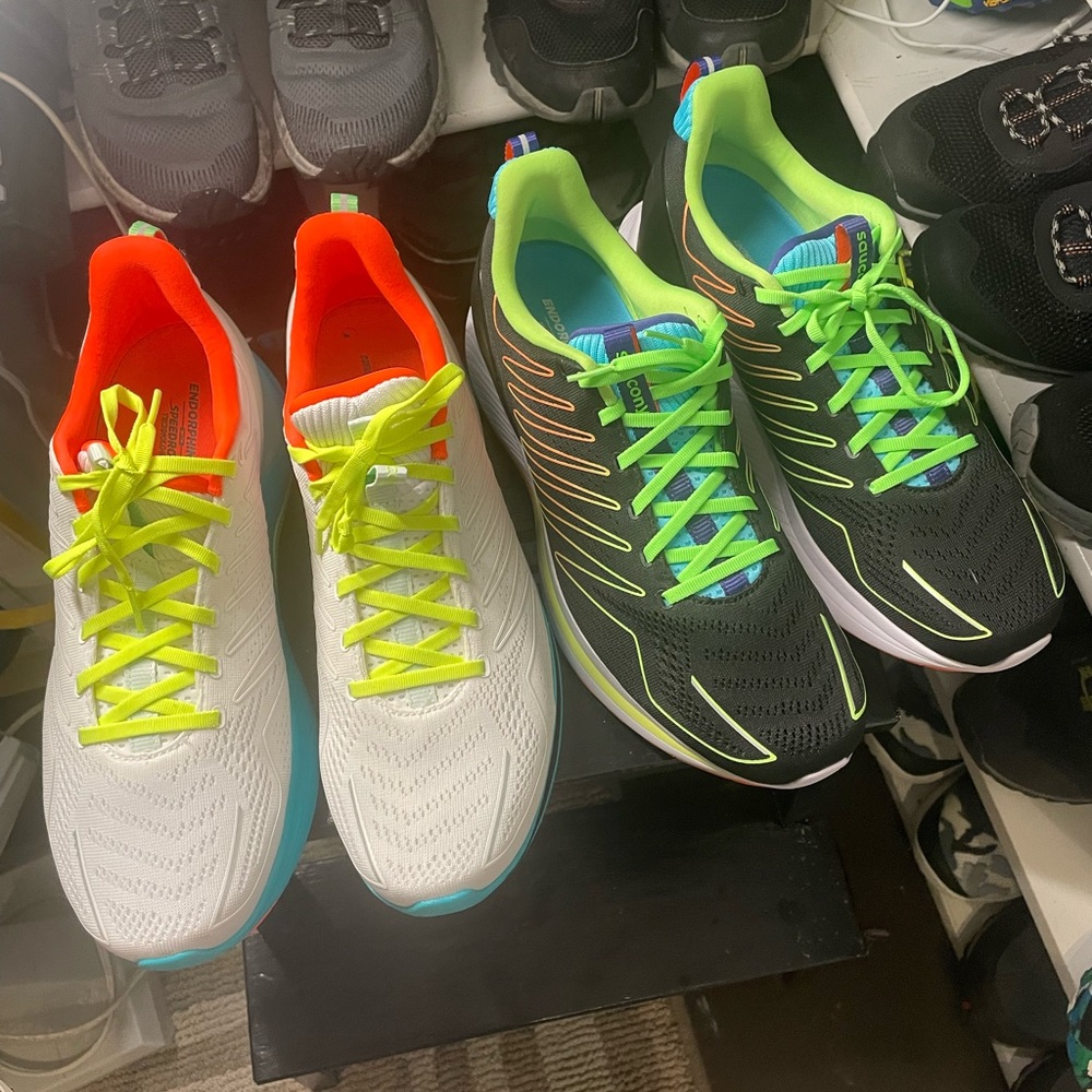 Saucony endorphin, size 13. Brand new (2) pairs